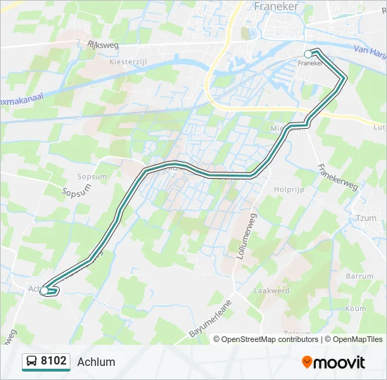 8102 Bus Line Map