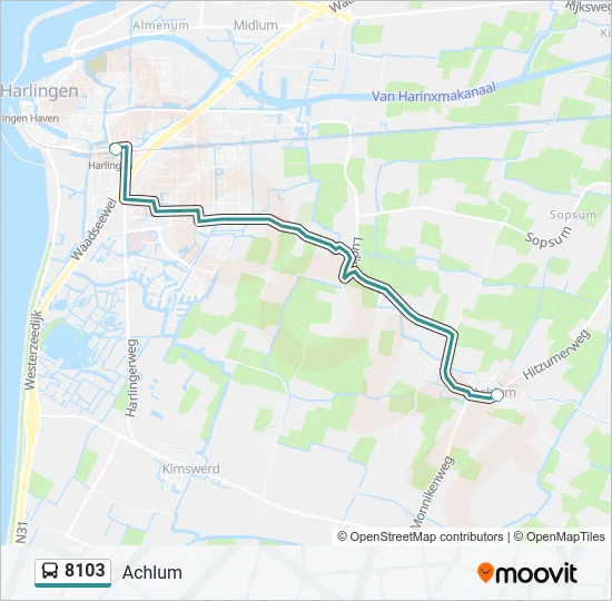 8103 Bus Line Map