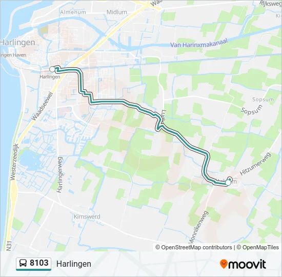 8103 Bus Line Map