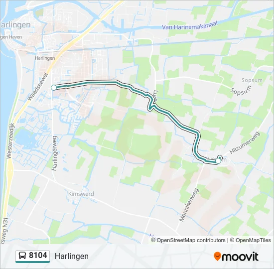 8104 Bus Line Map