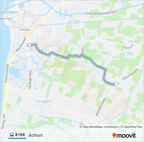 8104 Bus Line Map