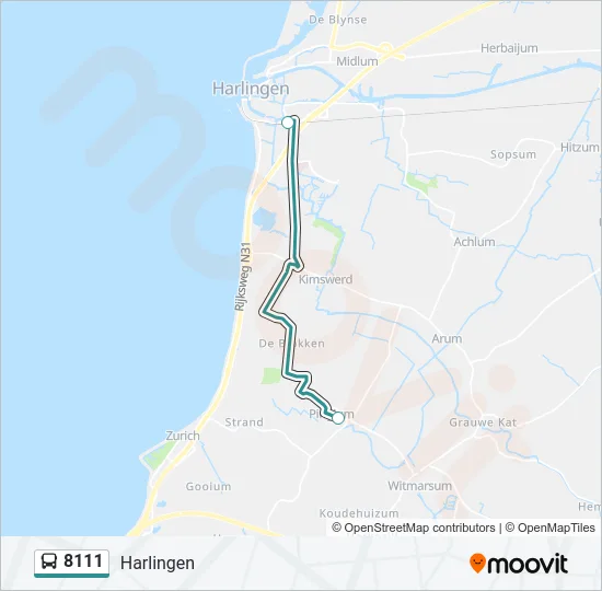 8111 Bus Line Map