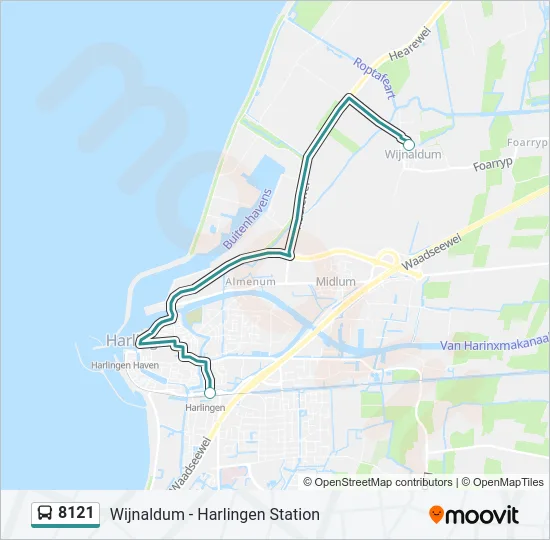 8121 Bus Line Map