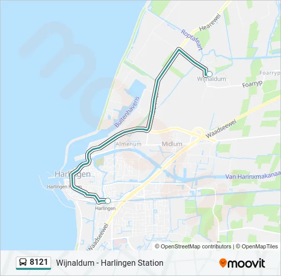 8121 Bus Line Map