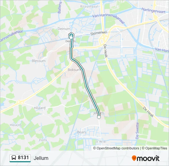 8131 Bus Line Map