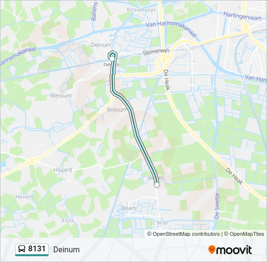 8131 Bus Line Map
