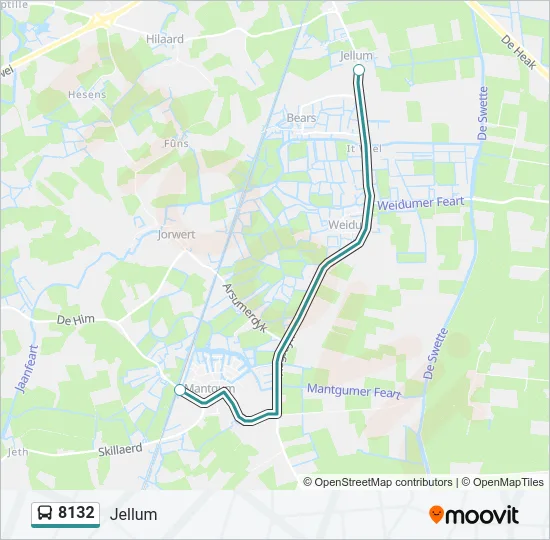 8132 Bus Line Map