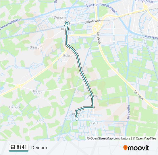 8141 bus Line Map