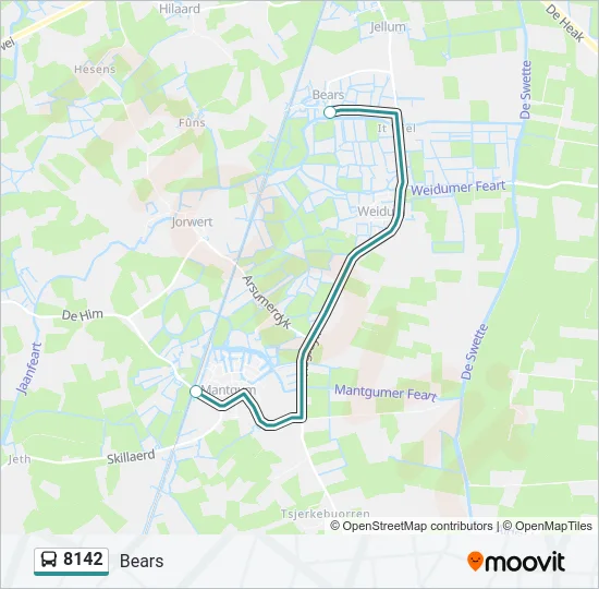 8142 Bus Line Map