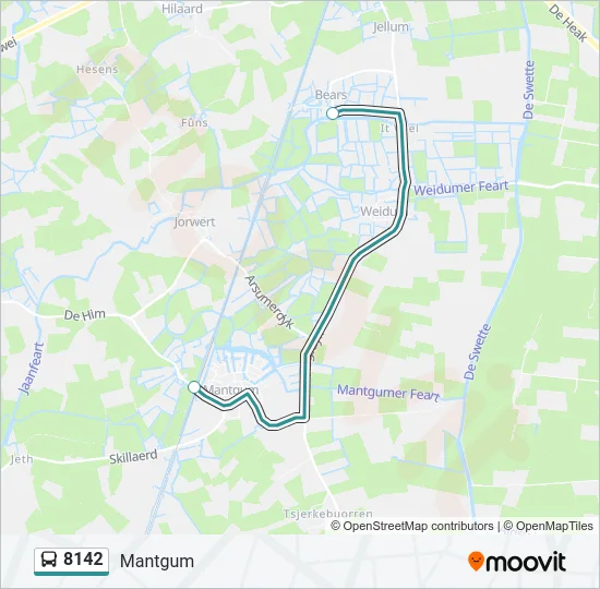 8142 Bus Line Map