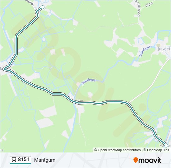 8151 Bus Line Map
