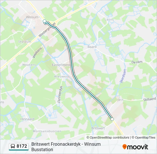8172 Bus Line Map