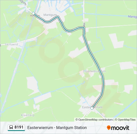 8191 Bus Line Map