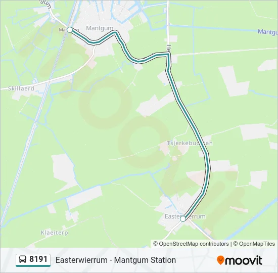 8191 Bus Line Map