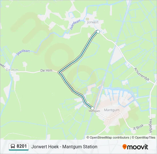 8201 Bus Line Map