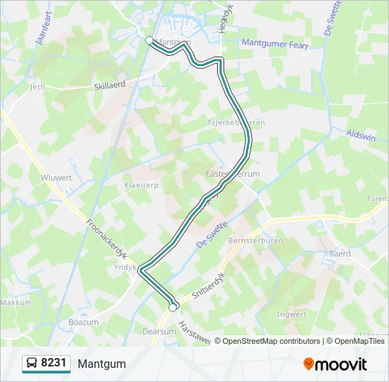 8231 Bus Line Map