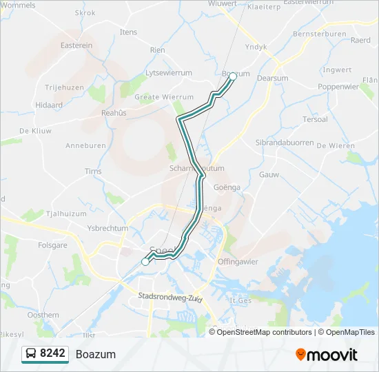 8242 Bus Line Map