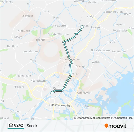 8242 Bus Line Map