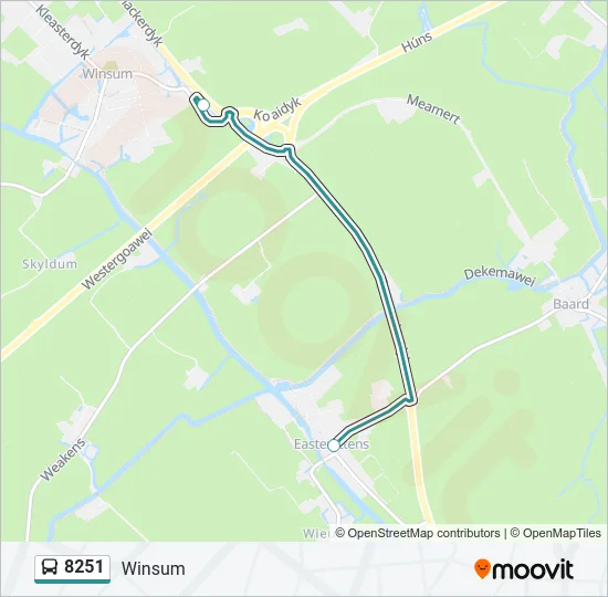 8251 Bus Line Map