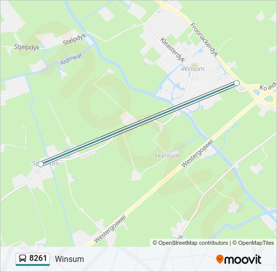 8261 bus Line Map