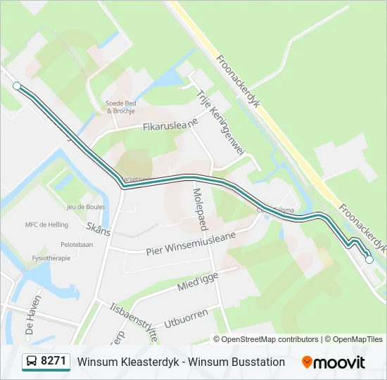 8271 Bus Line Map