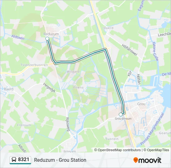 8321 Bus Line Map