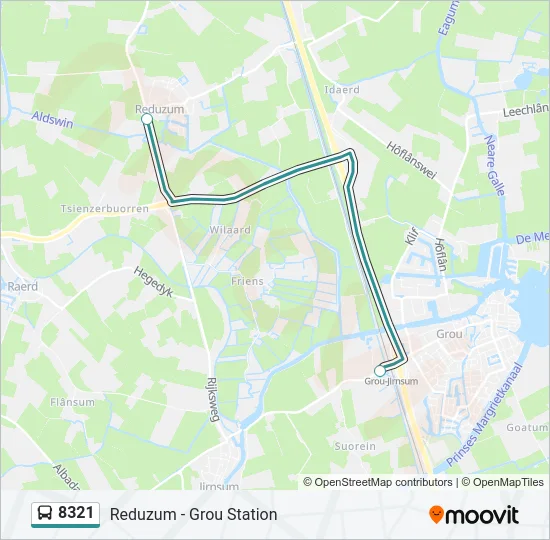 8321 Bus Line Map