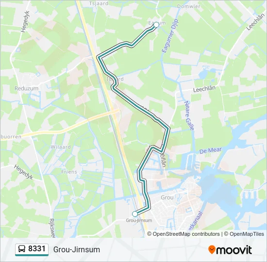8331 Bus Line Map