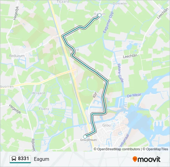 8331 Bus Line Map