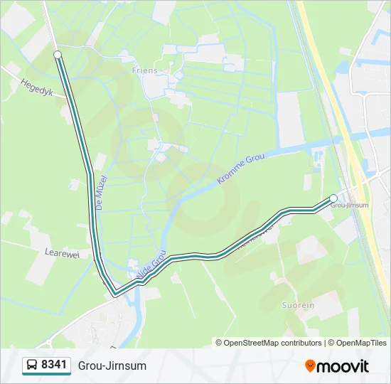 8341 Bus Line Map
