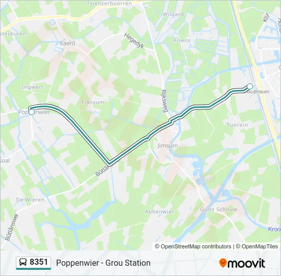 8351 Bus Line Map
