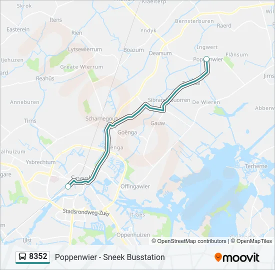 8352 Bus Line Map
