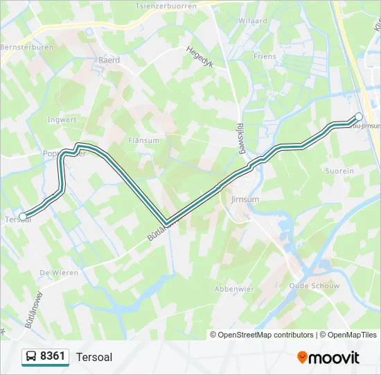 8361 Bus Line Map