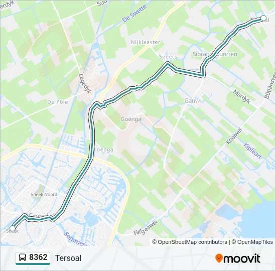 8362 Bus Line Map