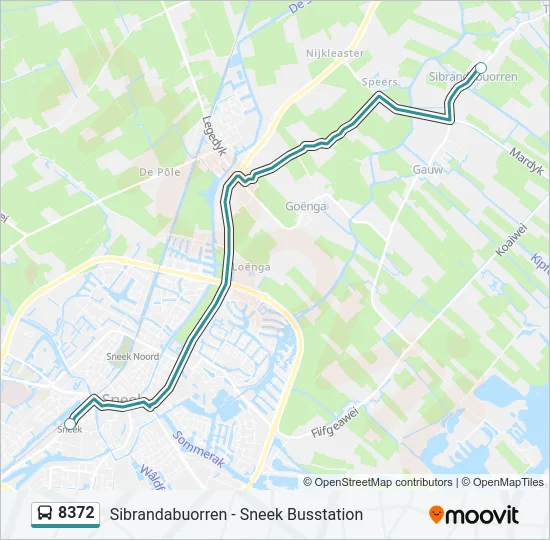 8372 Bus Line Map