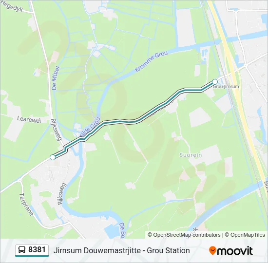 8381 Bus Line Map