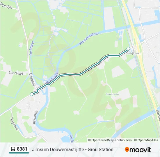 8381 Bus Line Map