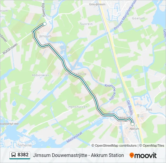 8382 Bus Line Map