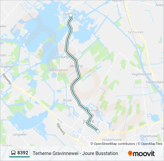 8392 Bus Line Map