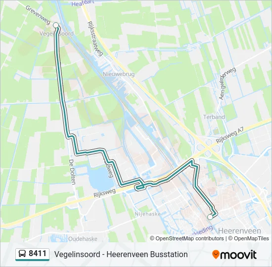 8411 Bus Line Map