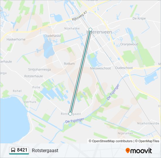 8421 bus Line Map