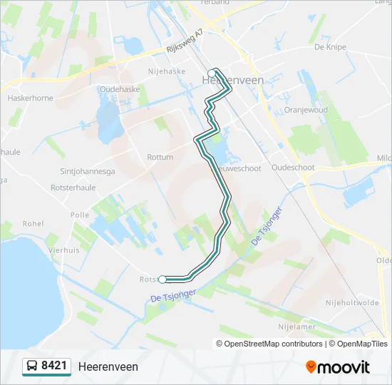 8421 Bus Line Map