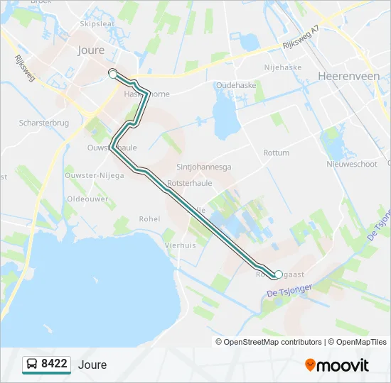 8422 Bus Line Map