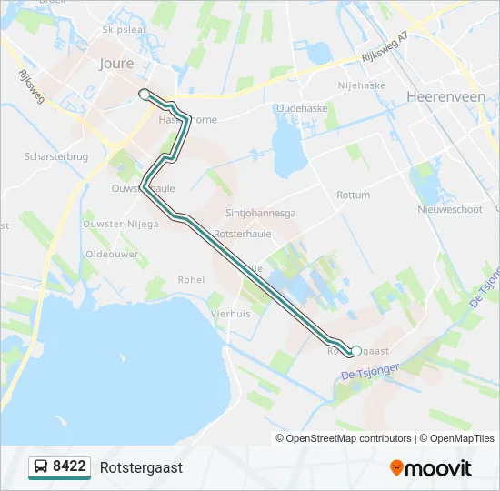 8422 Bus Line Map