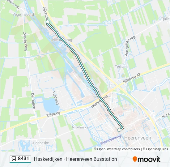 8431 Bus Line Map