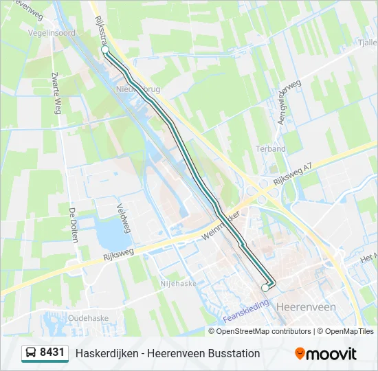 8431 Bus Line Map