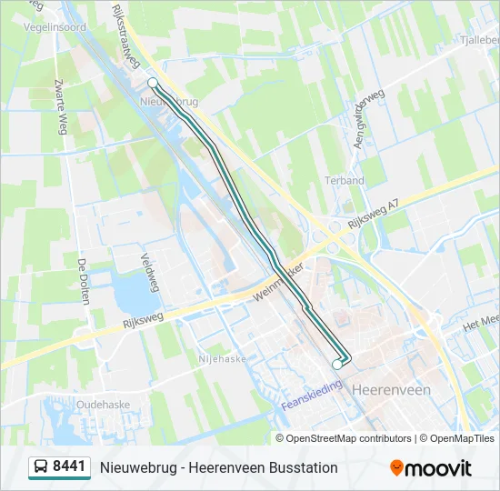 8441 Bus Line Map