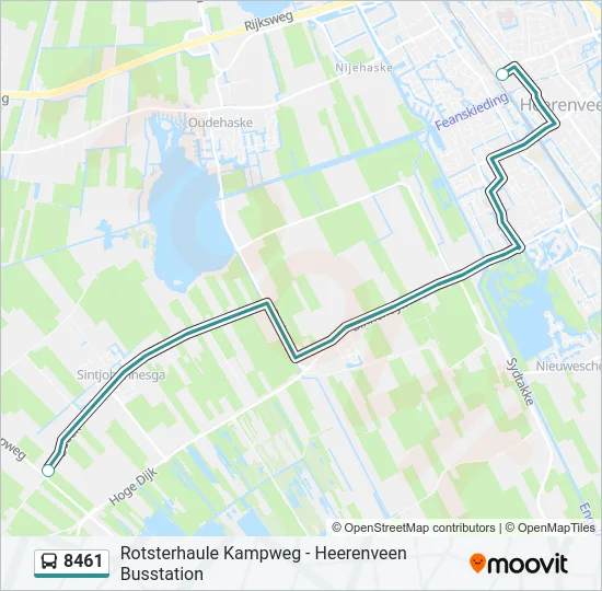 8461 Bus Line Map