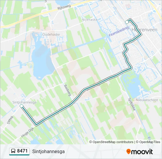 8471 Bus Line Map