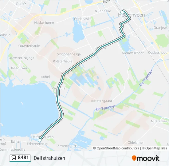 8481 Bus Line Map